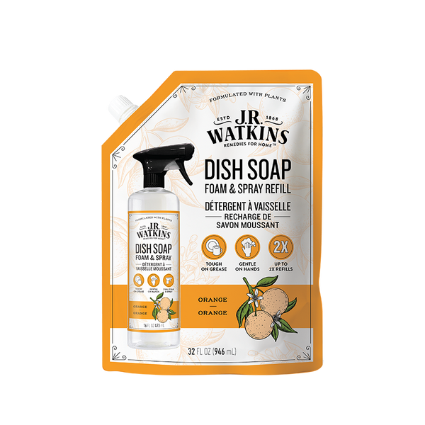 Dish Soap Foaming Orange 32floz Refill