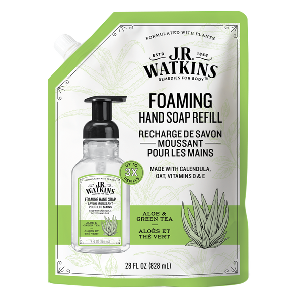 Hand Soap Foaming Aloe & Green Tea 28floz Refill