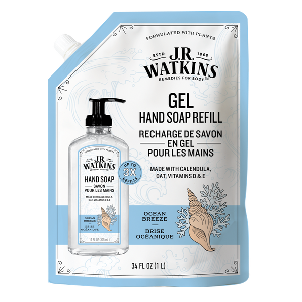 Hand Soap Gel Ocean Breeze 34floz Refill