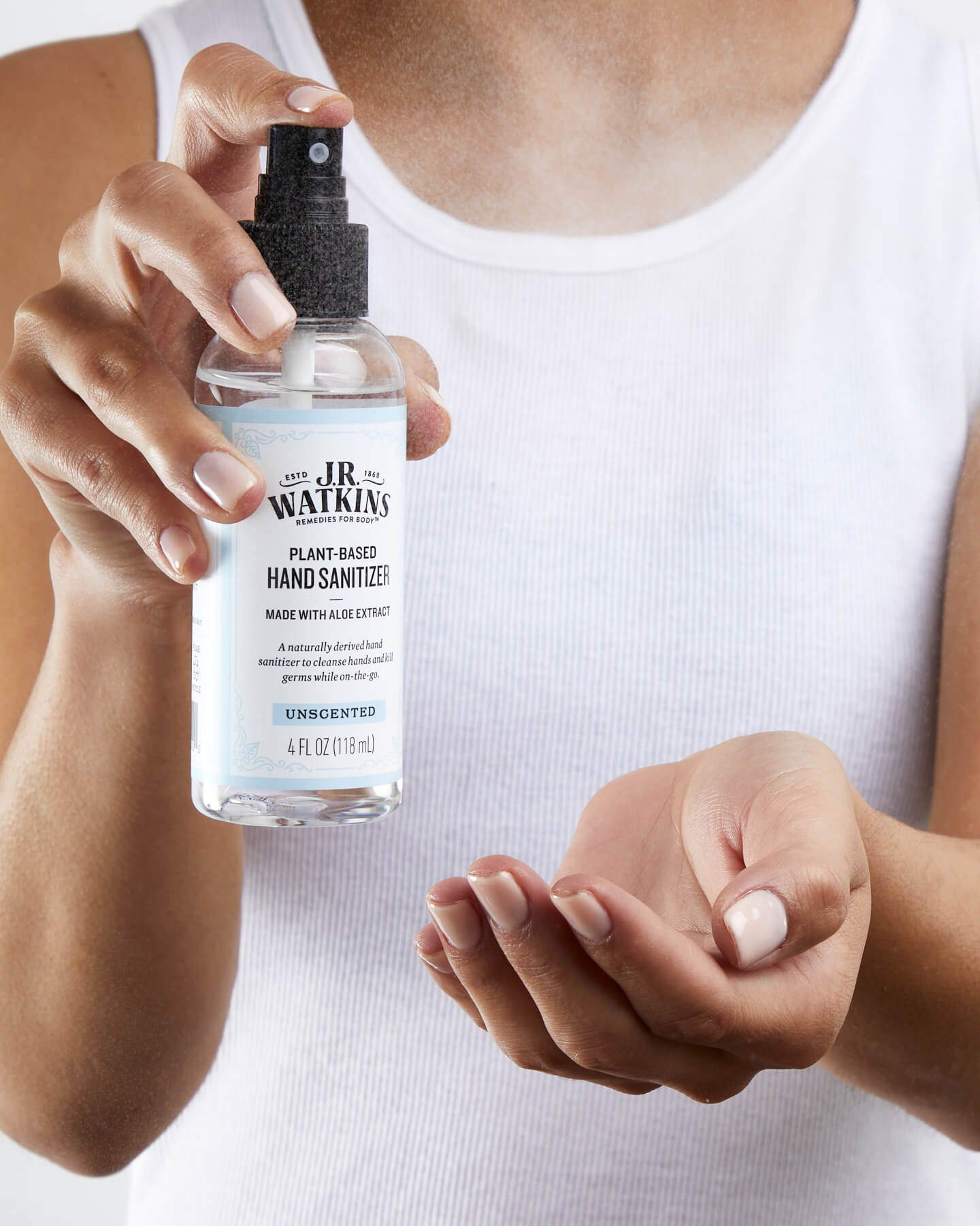 How To Use - Unscented Plant-Based Hand Sanitizer