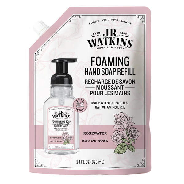 Hand Soap Foaming Rosewater 28floz Refill