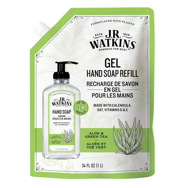 Hand Soap Gel Aloe & Green Tea 34floz Refill