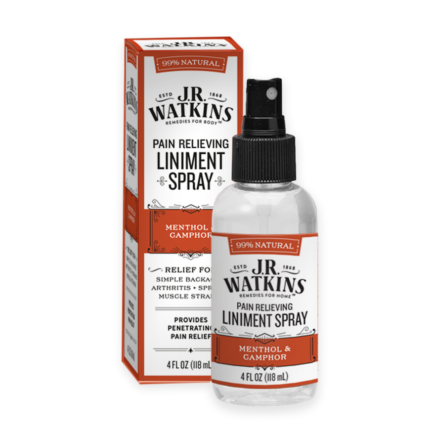 Pain Relieving Liniment Spray 4floz – The J.R. Watkins Co